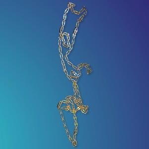 **SALE** Napier 30" Gold Tone Linked Necklace